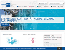 Tablet Screenshot of nordostchemie.de